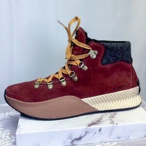 Sorel Out N About III Conquest‎ WP Waterproof Boots Red Black